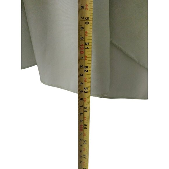 Mint green v-neck ruffle wrap front elastic waist maxi dress by BTFBM M. - Picture 7 of 7